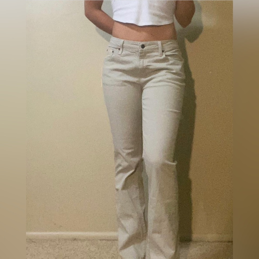 Levi cream/beige bootcut jeans